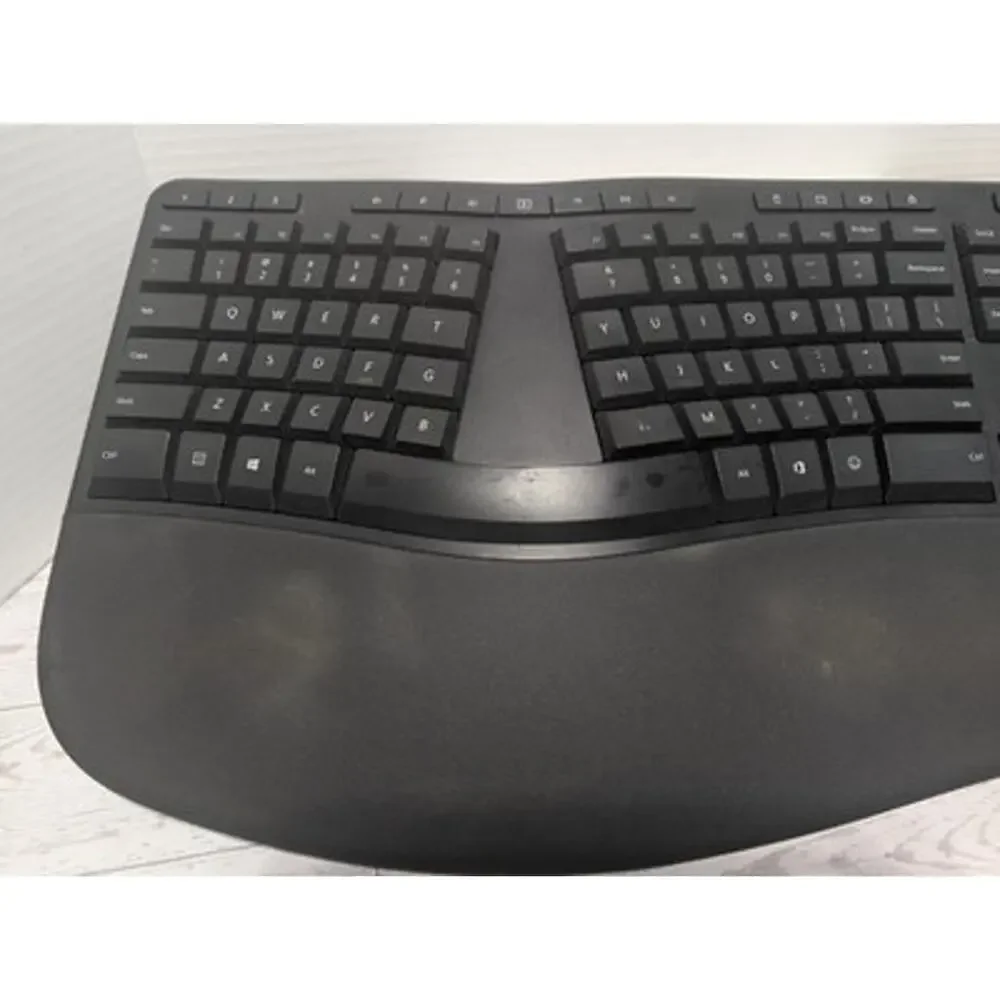 Microsoft LXM-00001 Model 1878 Wired USB 2.0 Ergonomic Keyboard - Tested